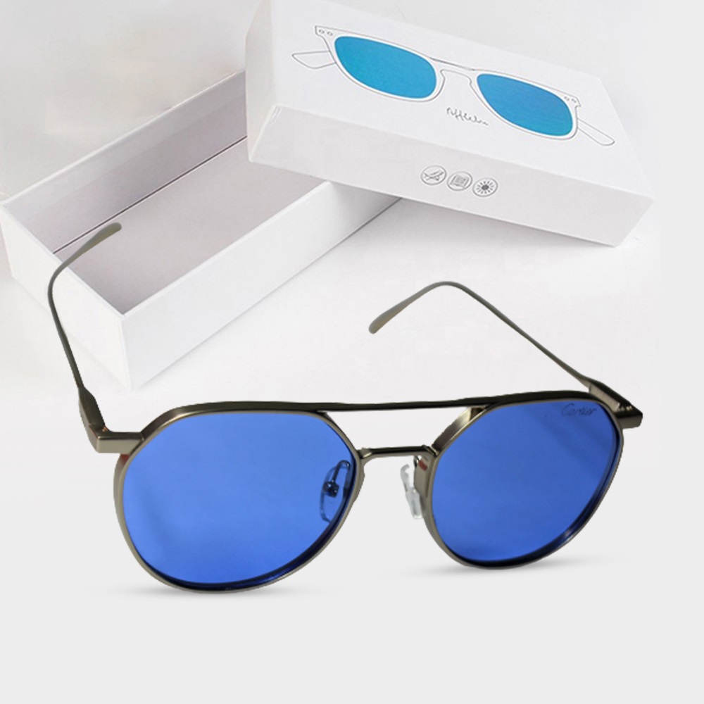   FASHION MAN SUNGLASSES FOR MEN'S ORIGINAL BRAND DESIGNER STYLE BULE SUN GLASSES CD-12