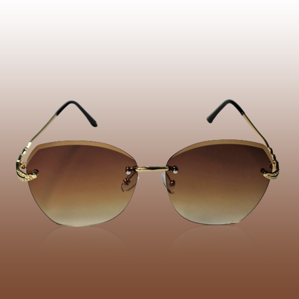 METAL STYLISH BROWN SUNGLASS FOR WOMEN OR PRETTY GIRL CD-6