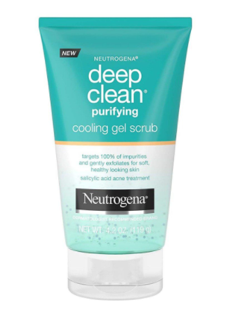 Neutrogena Deep Clean Purifying Cooling Gel and Exfoliating Face Scrub - 119g