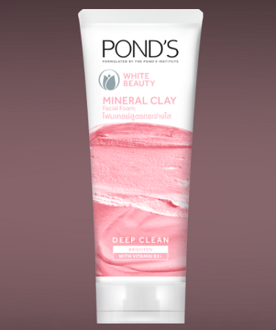 Pond's White Beauty Mineral Clay Instant Brightness Face Wash Foam - 90g