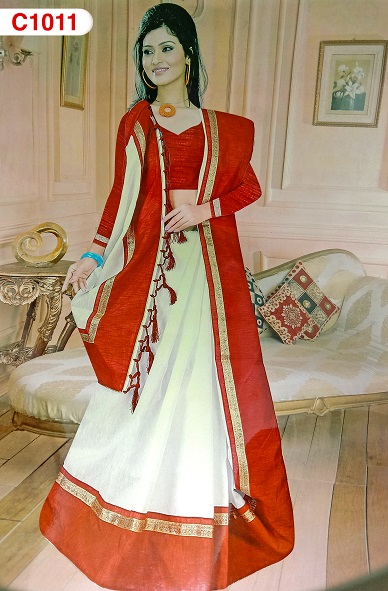 Indian Handloom Silk Alakanda Saree With Blouse pcs