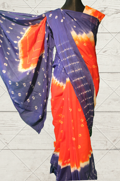 Batik suti saree with blouse pcs- 10