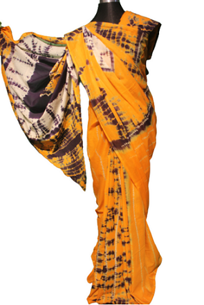 Batik suti saree with blouse pcs- 04