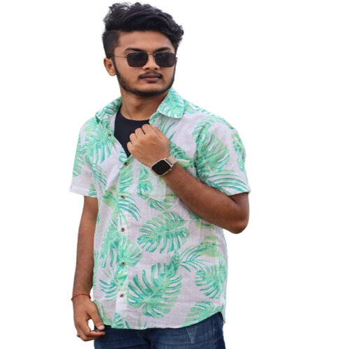 HALF SLEEVE COLLER COTTON SHIRT