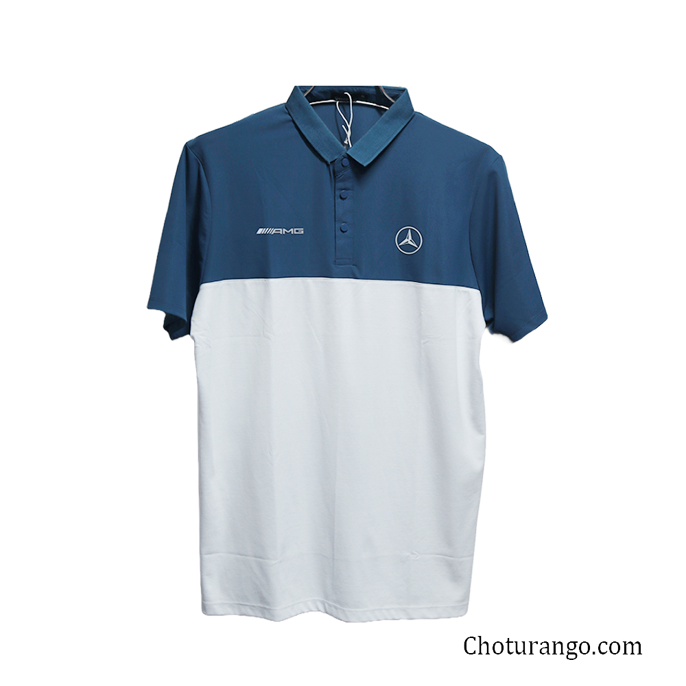 Men's premium Polo T-Shirts  Blue and White