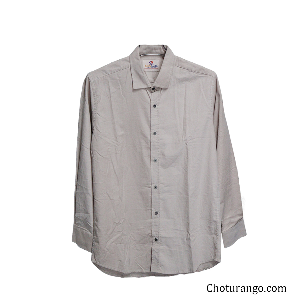 MEN'S PREMIUM COTTON SHIRTS BEIGE