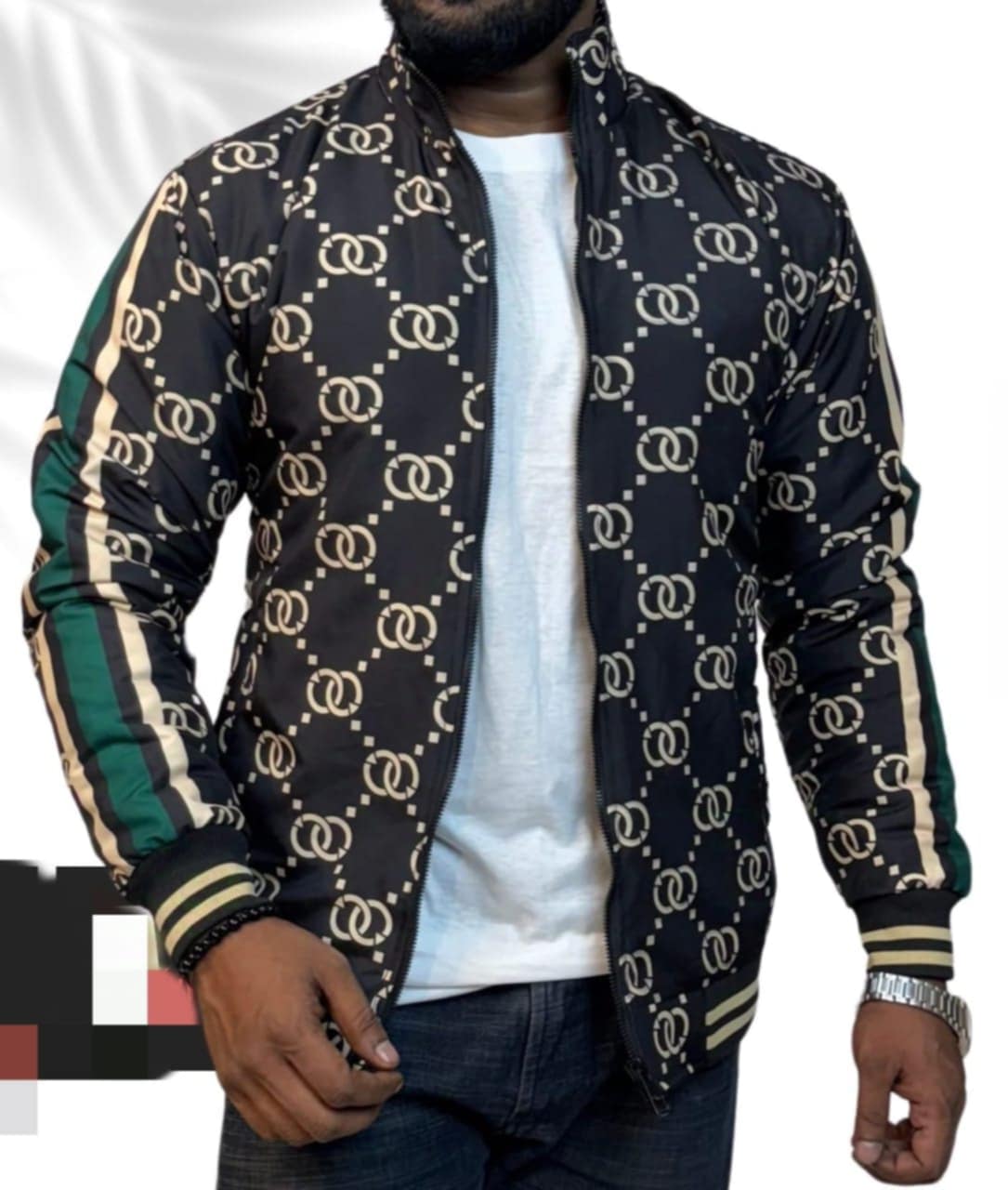  Winter Super Premium Jacket For Men Black Print